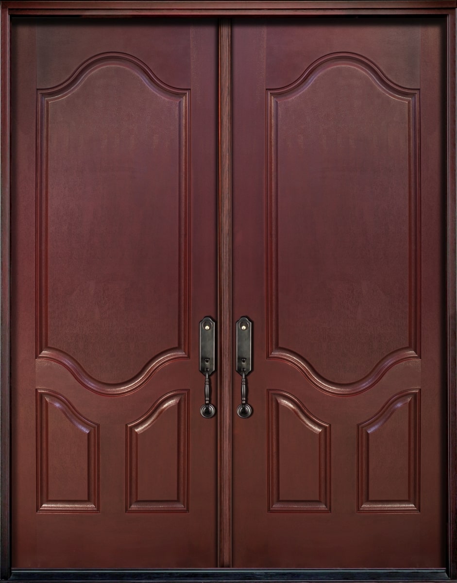 #002_Mahogany 3PC Double Door