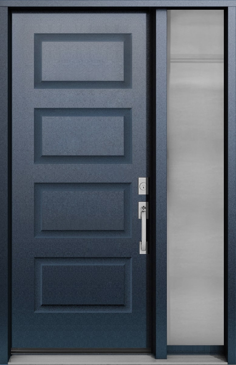 #117_Steel Door with fully glazed Sidelite
