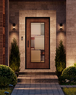 Single Teal Entry Door with Sidelites Installation in Mississauga | Luma  Doors and Windows