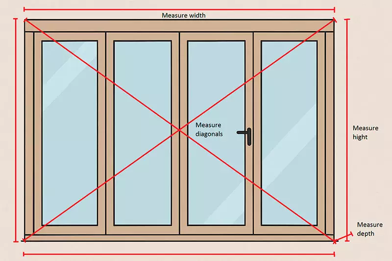 bifold door measurement