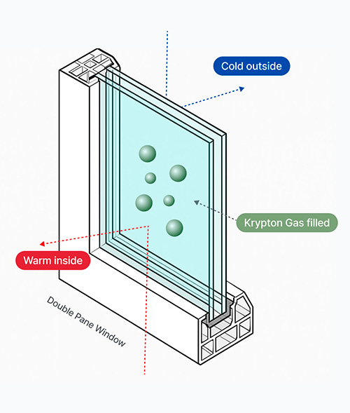 Krypton Gas Filled Windows