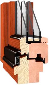 wood clad window