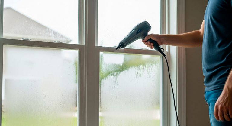 how to get rid of moisture between window panes