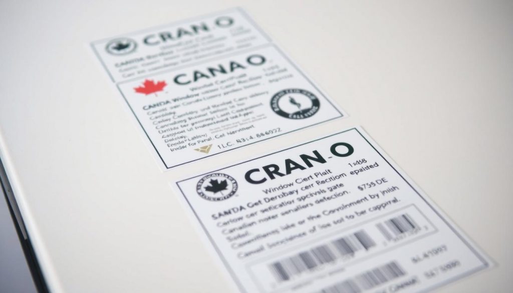 Canadian Window Certification Labels