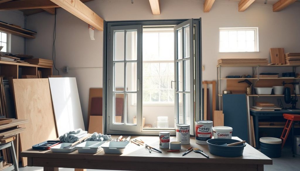 DIY window painting preparation