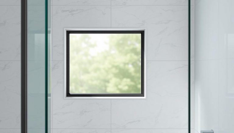can you have a window in a shower