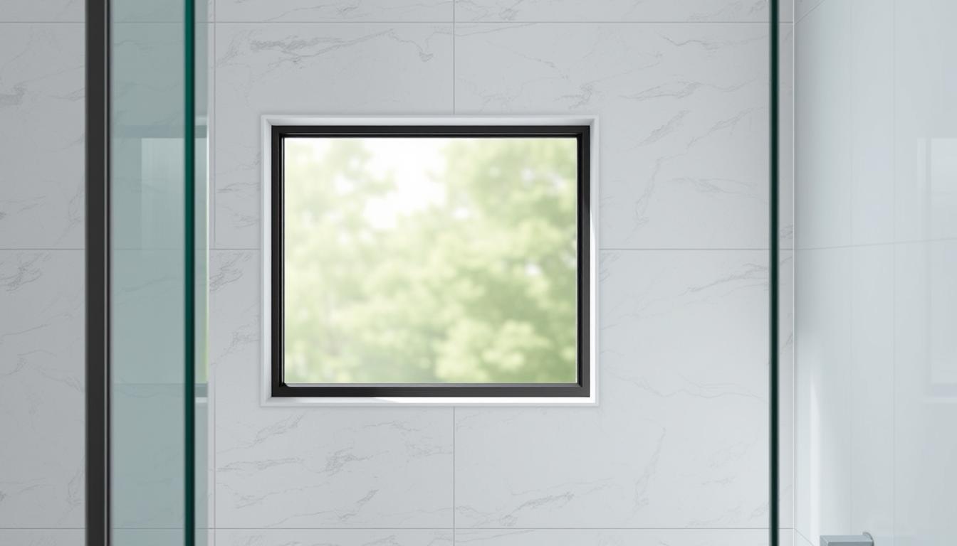 can you have a window in a shower