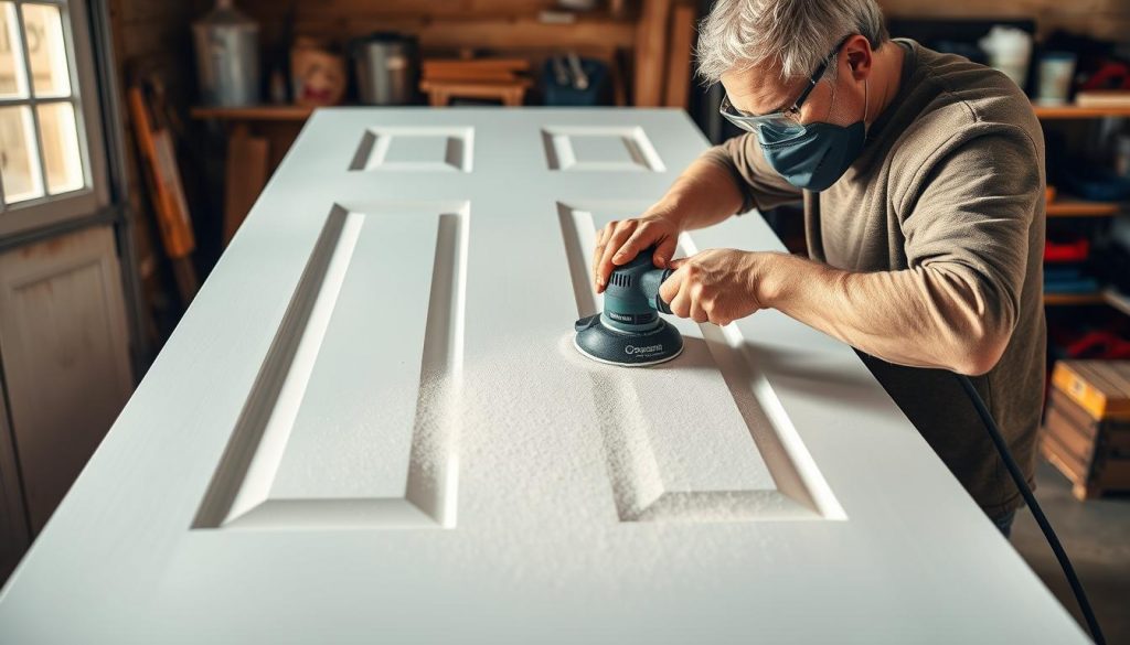 refinishing fiberglass doors