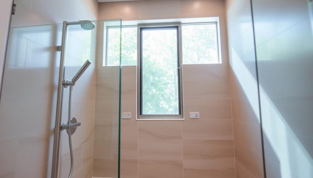 shower window installation