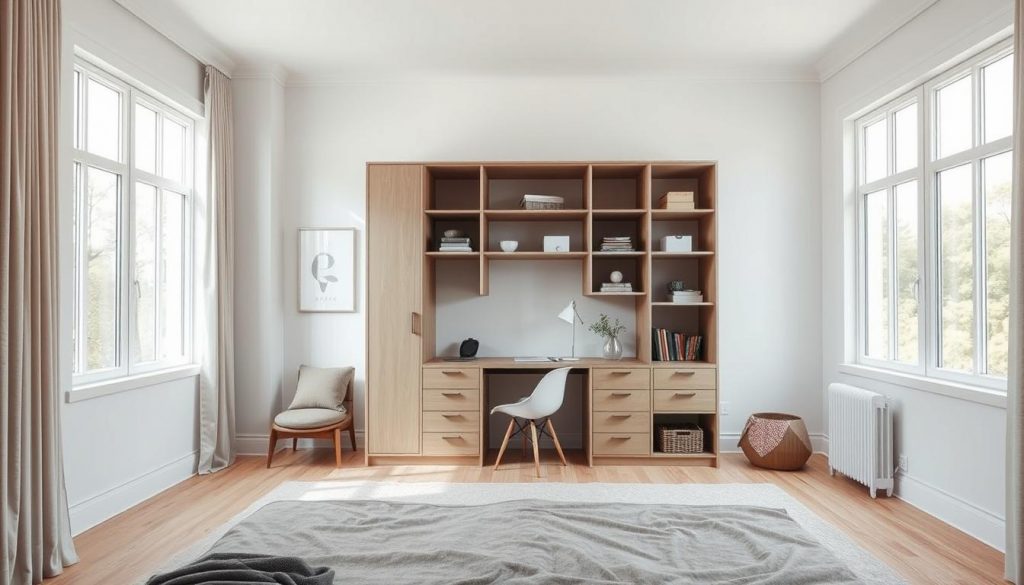space-saving furniture with custom windows