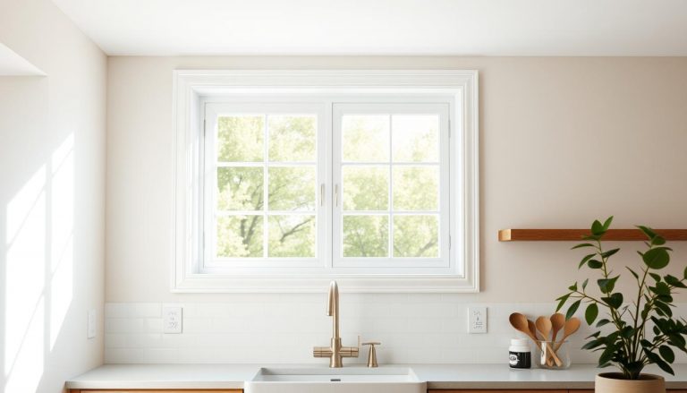 window above kitchen sink