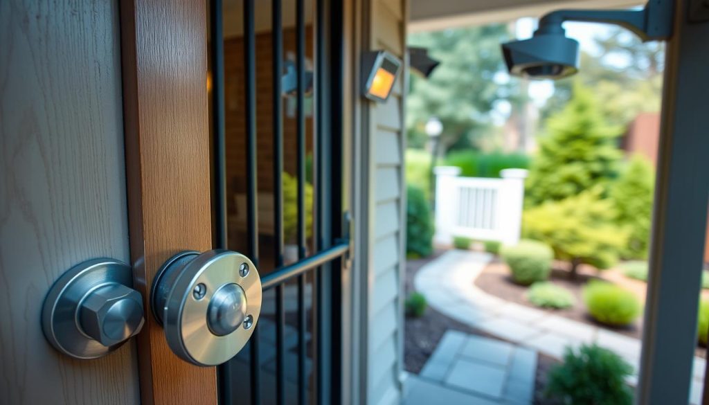how to secure front door from outside
