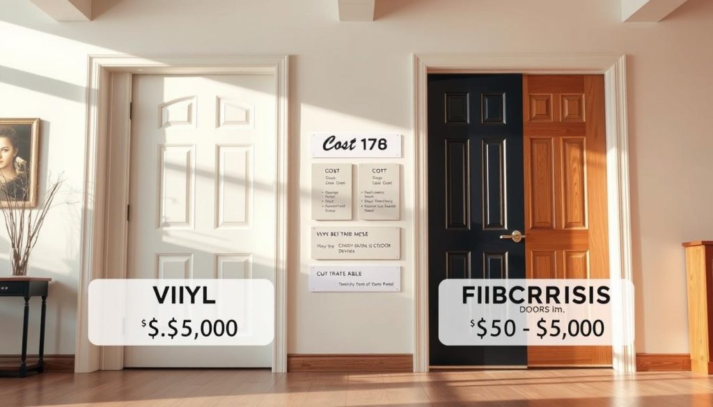 cost comparison of vinyl and fiberglass doors