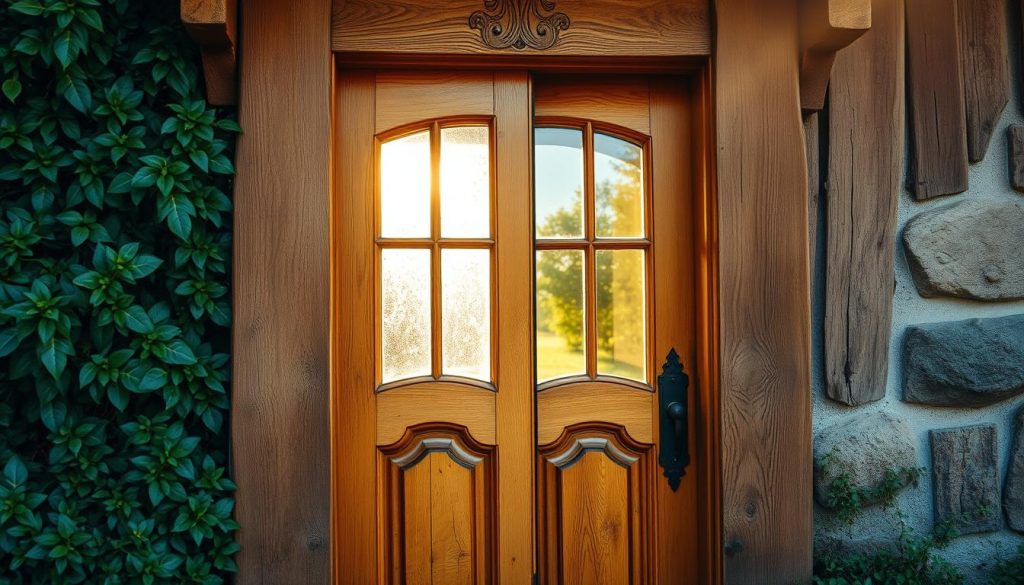 wood doors aesthetic appeal