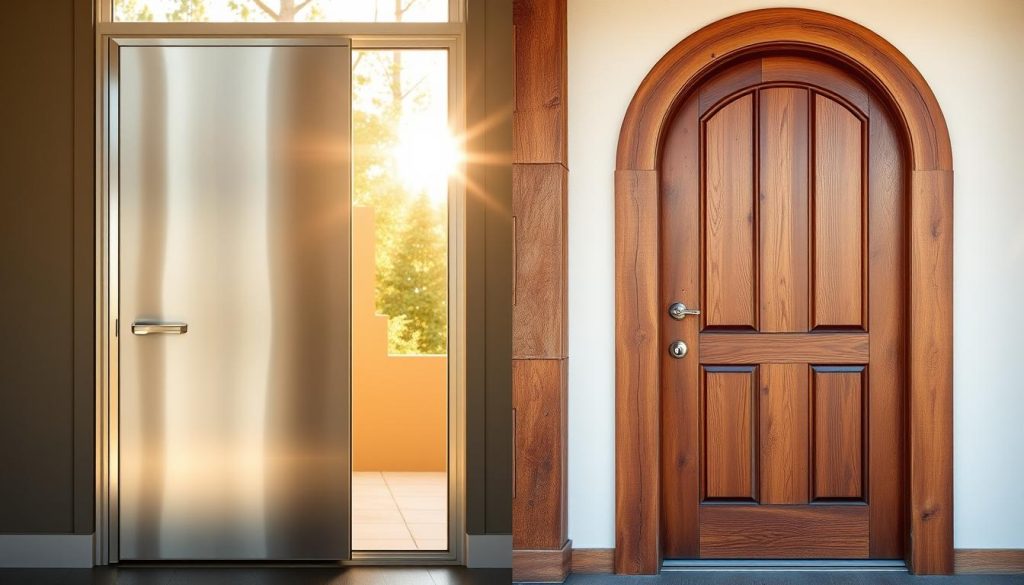 aluminum vs wood door cost comparison