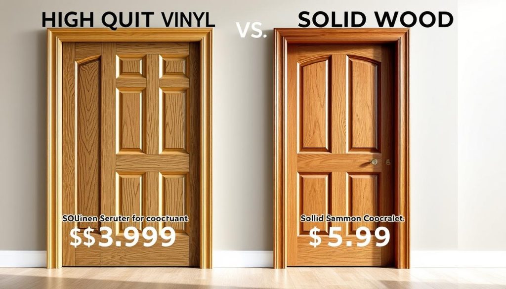 cost comparison vinyl wood doors