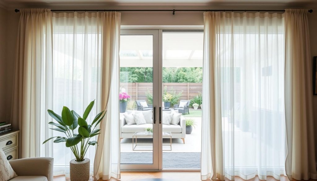 custom patio door treatments