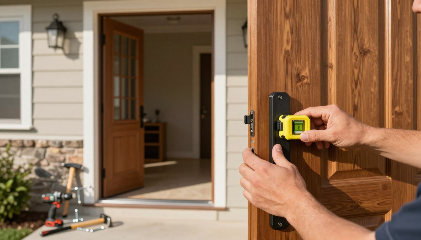 how to install an exterior door