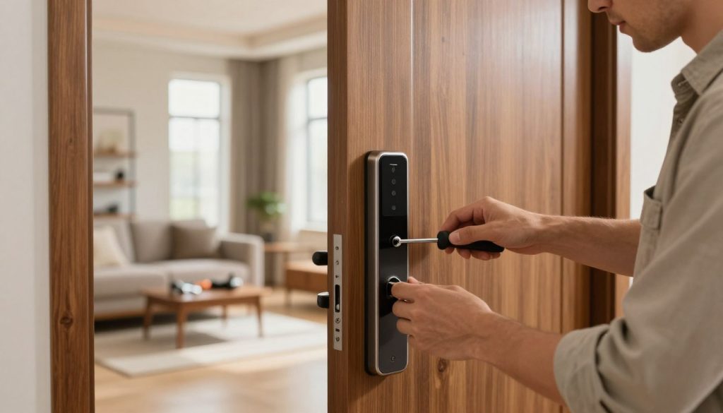 keyless entry door lock installation