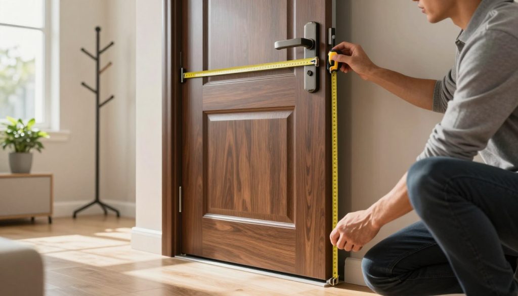 measuring exterior door width and height