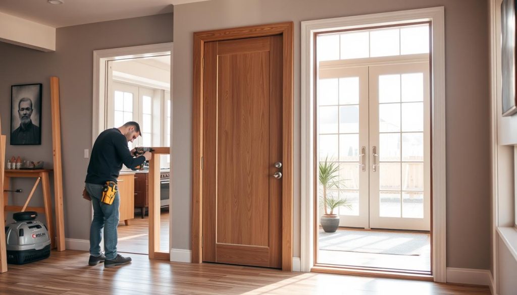 slab door installation