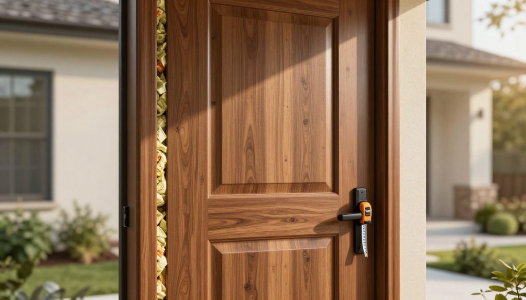wide exterior door insulation