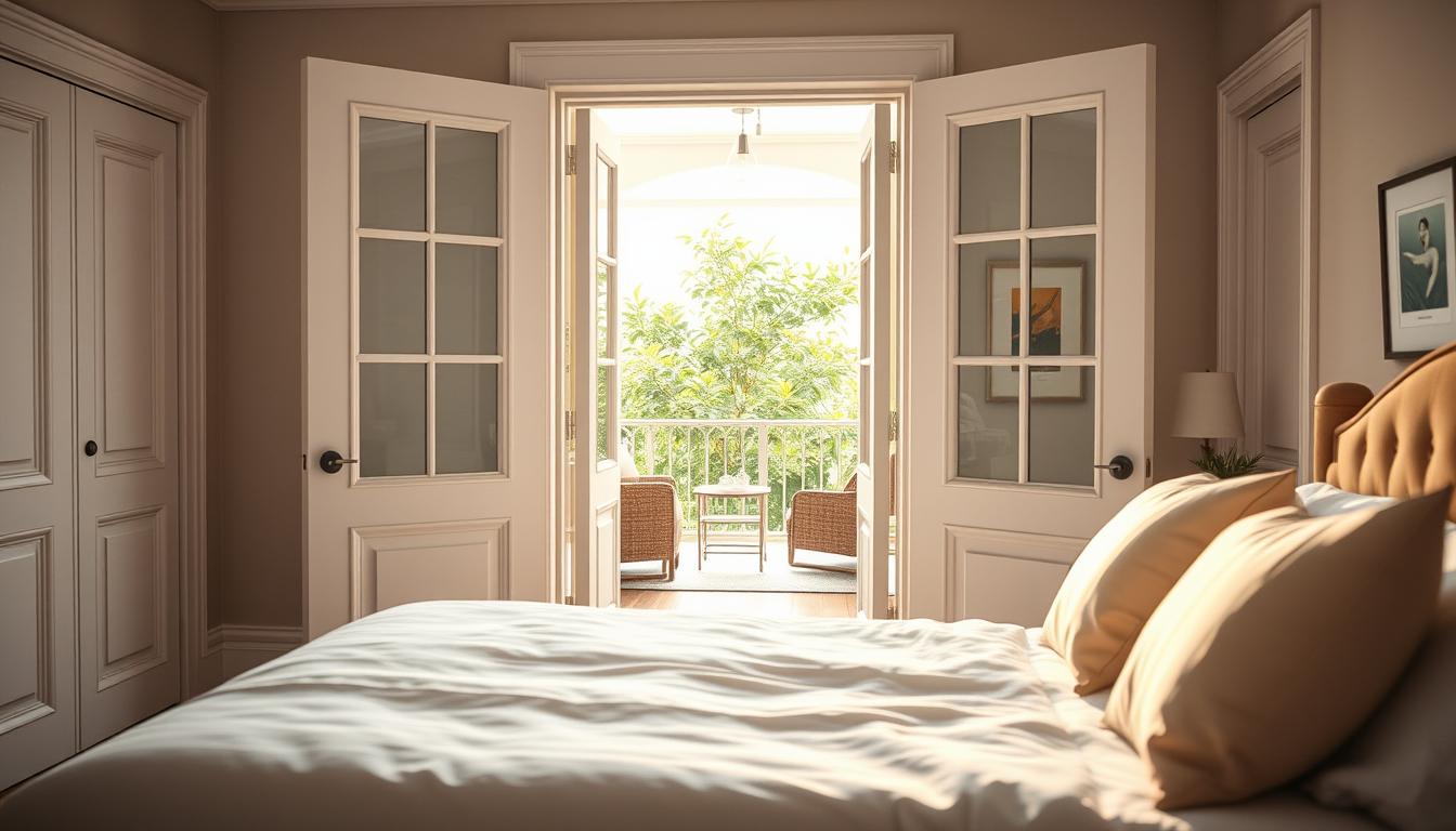bedroom french doors