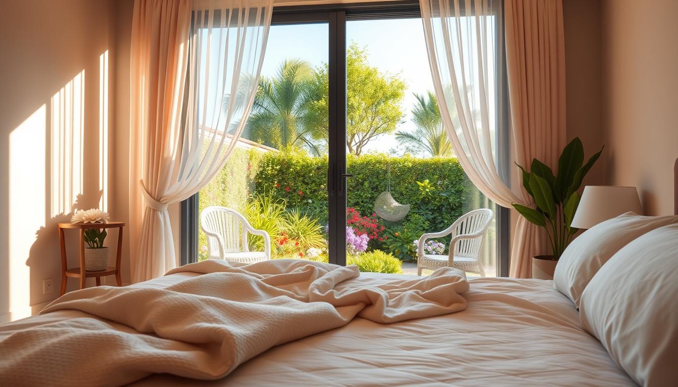 bedroom patio door ideas