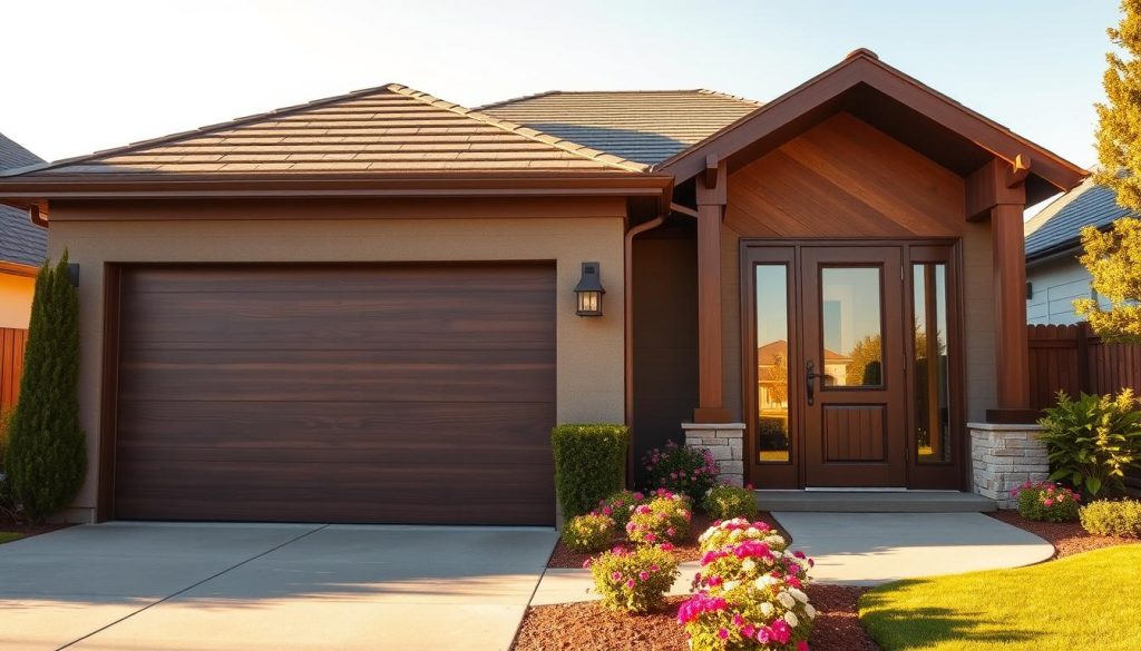 garage door and front door style elements
