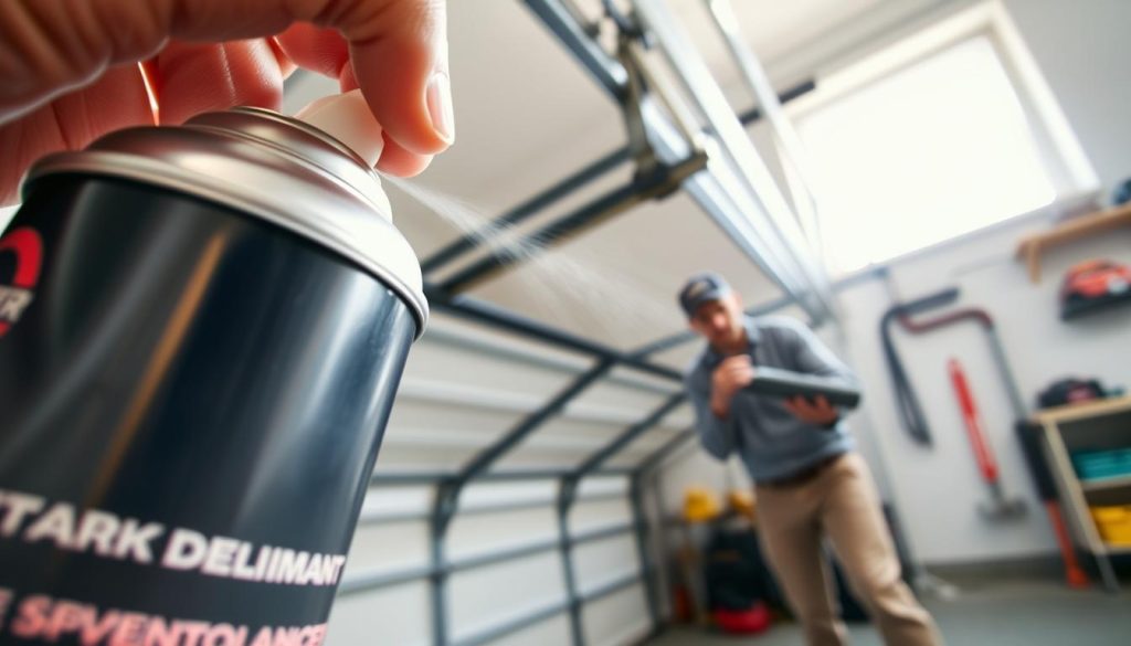 garage door lubricant spray techniques