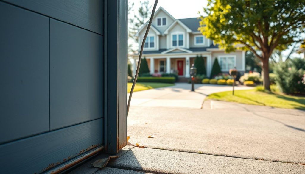 garage door not closing properly