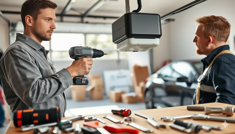 are garage door openers hard to install