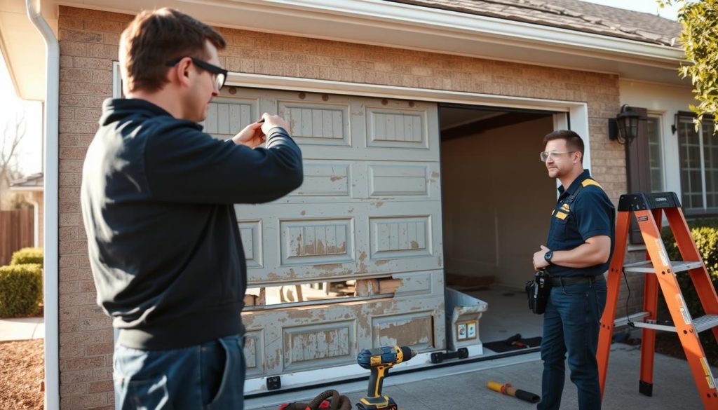 garage door replacement process