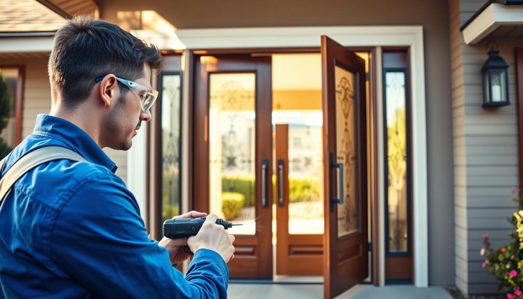 double door installation