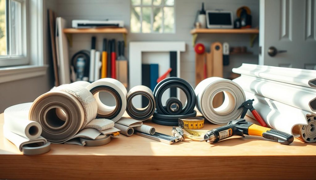 front door weather stripping materials