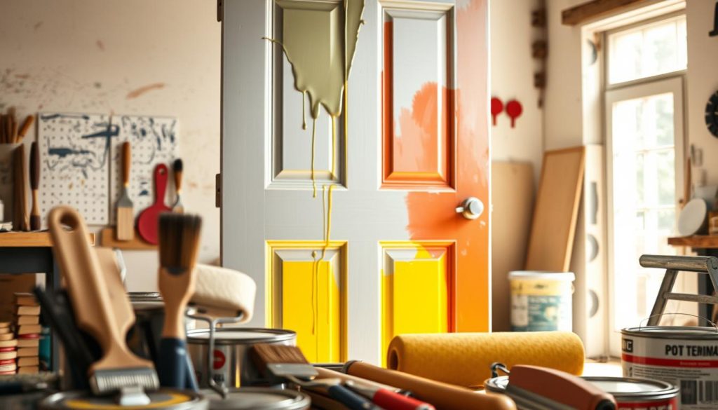 metal door painting tips