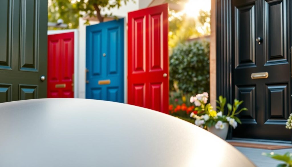 metal front door paint colors