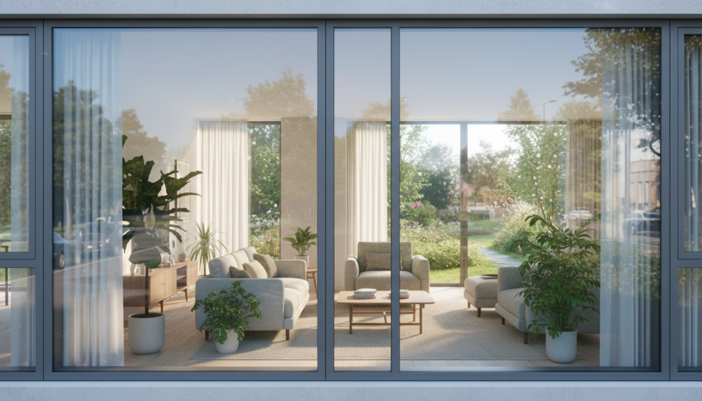 noise reduction and UV protection windows