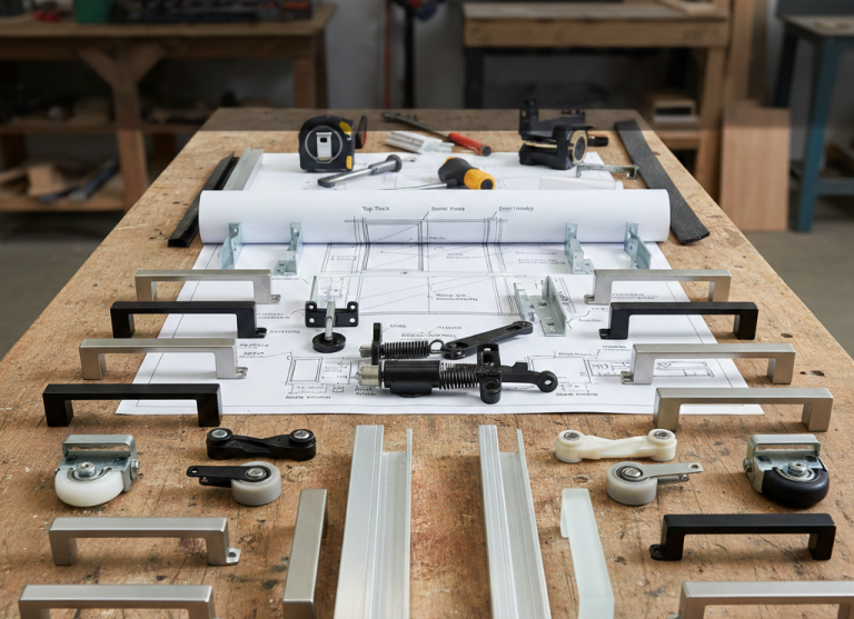 sliding door parts names