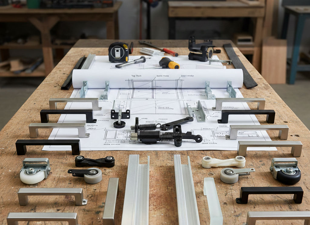 sliding door parts names