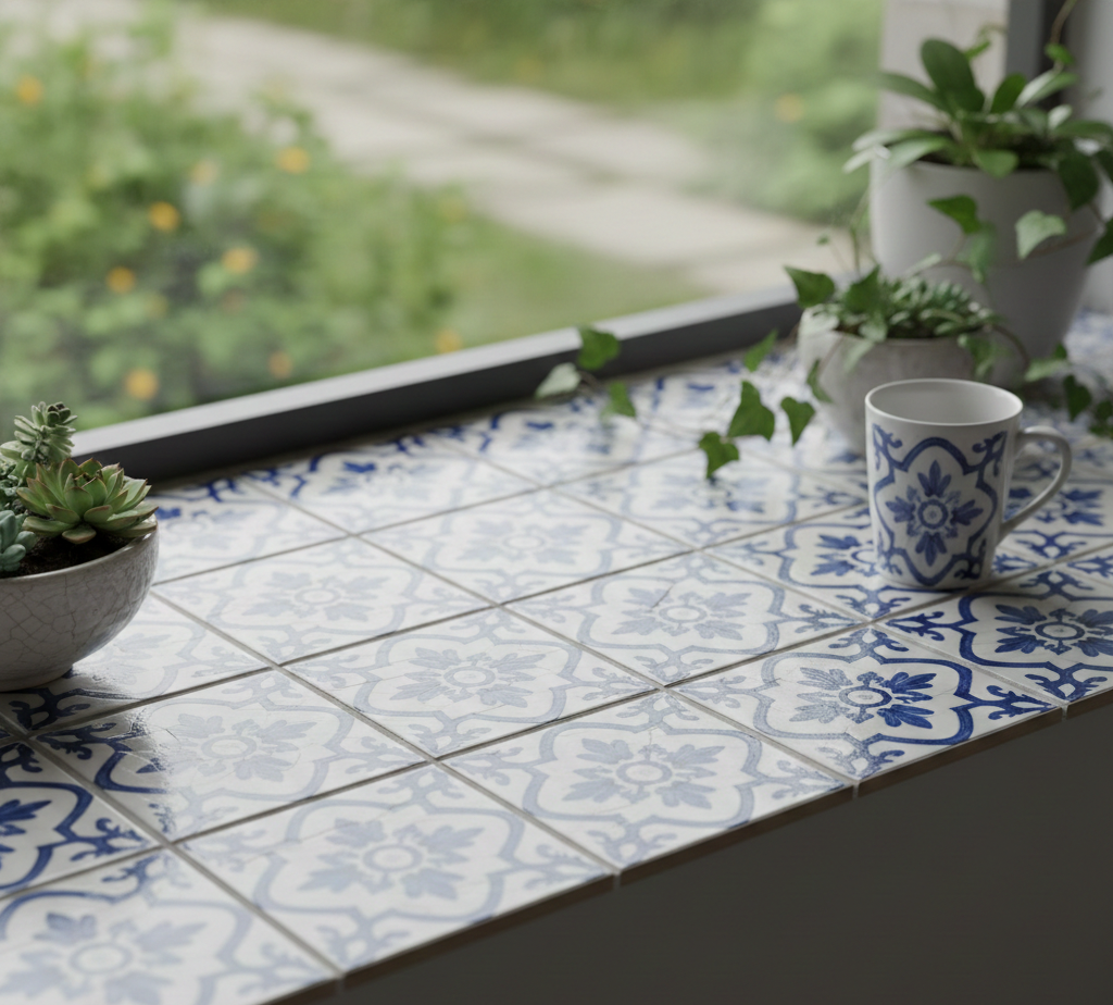 tile window sill