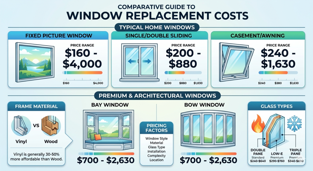 Cost Comparisons by Window Type