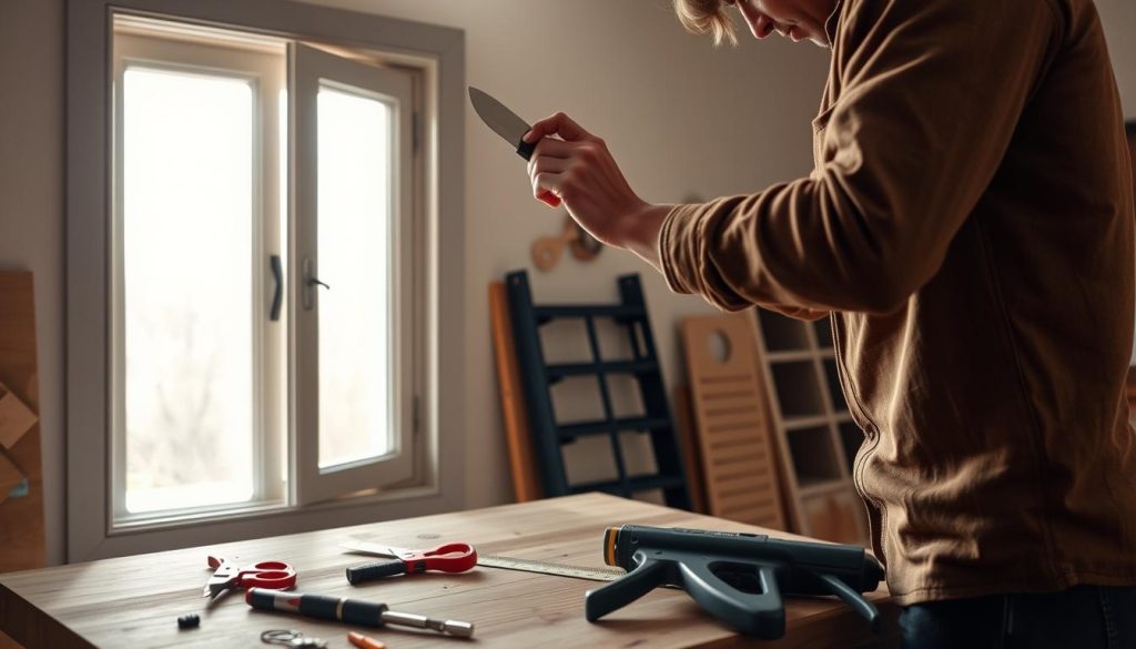 DIY weather stripping installation