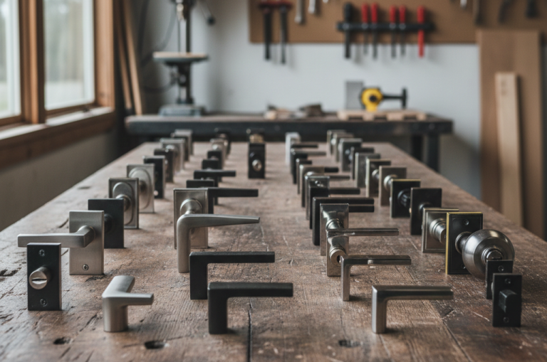 are all front door handles the same size