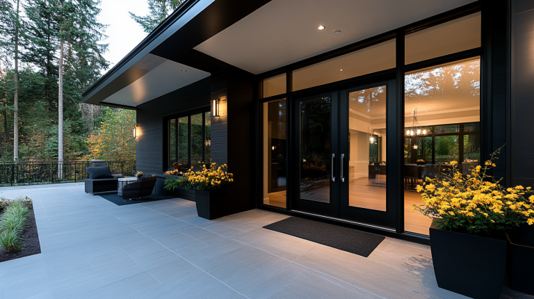 are glass front doors safe