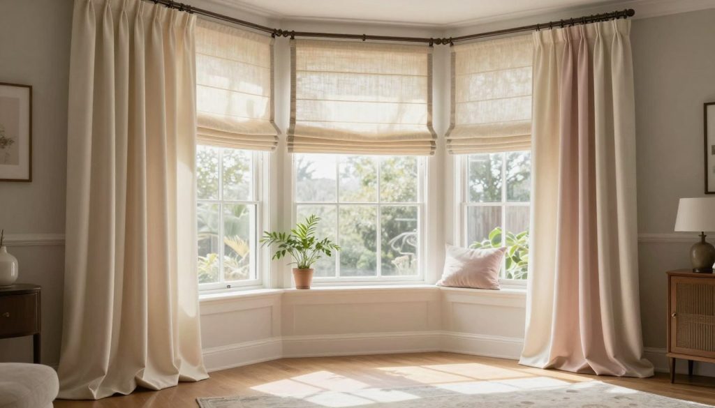 effective bay window treatment ideas