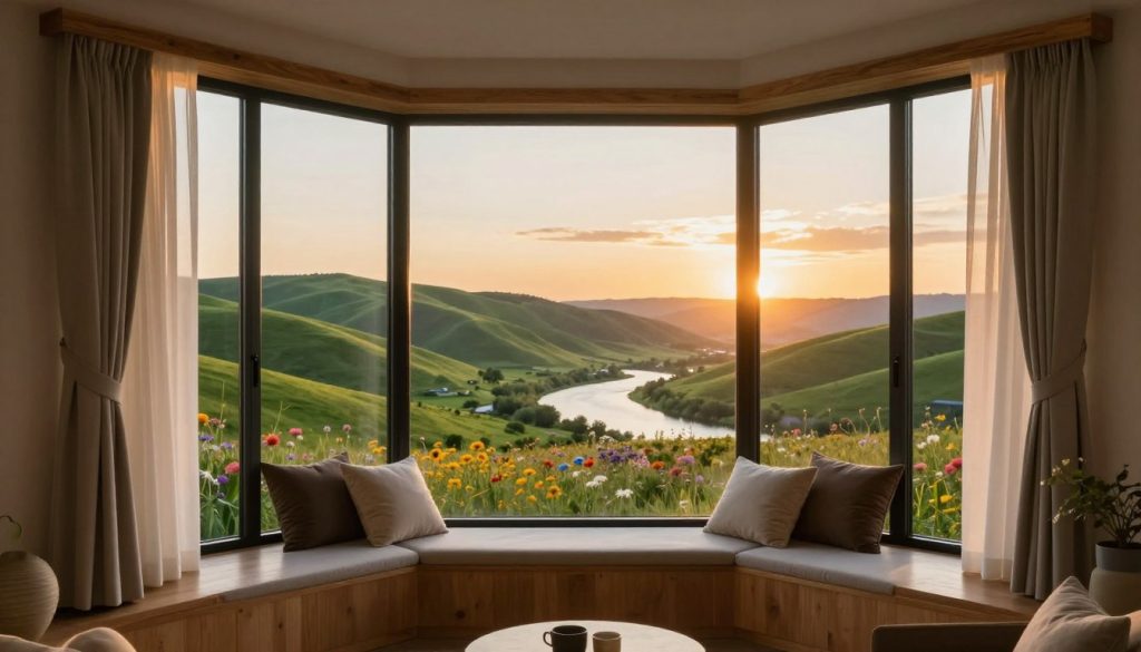 framing scenic views with bay windows