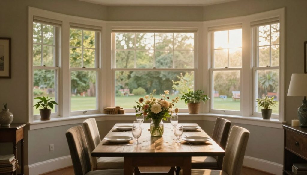 integrated window table layout