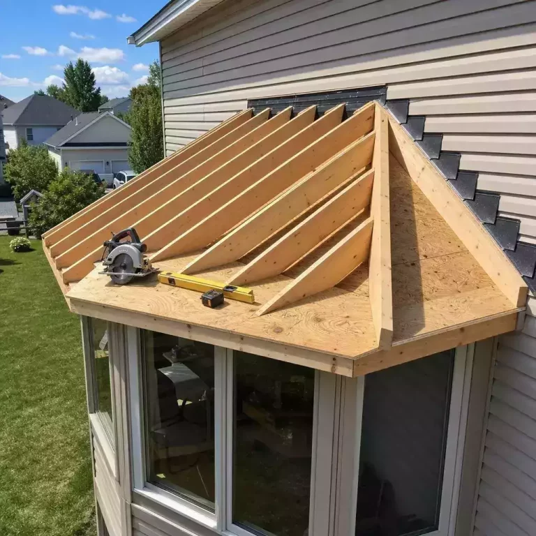 How to Build a Bay Window Roof Step by Step