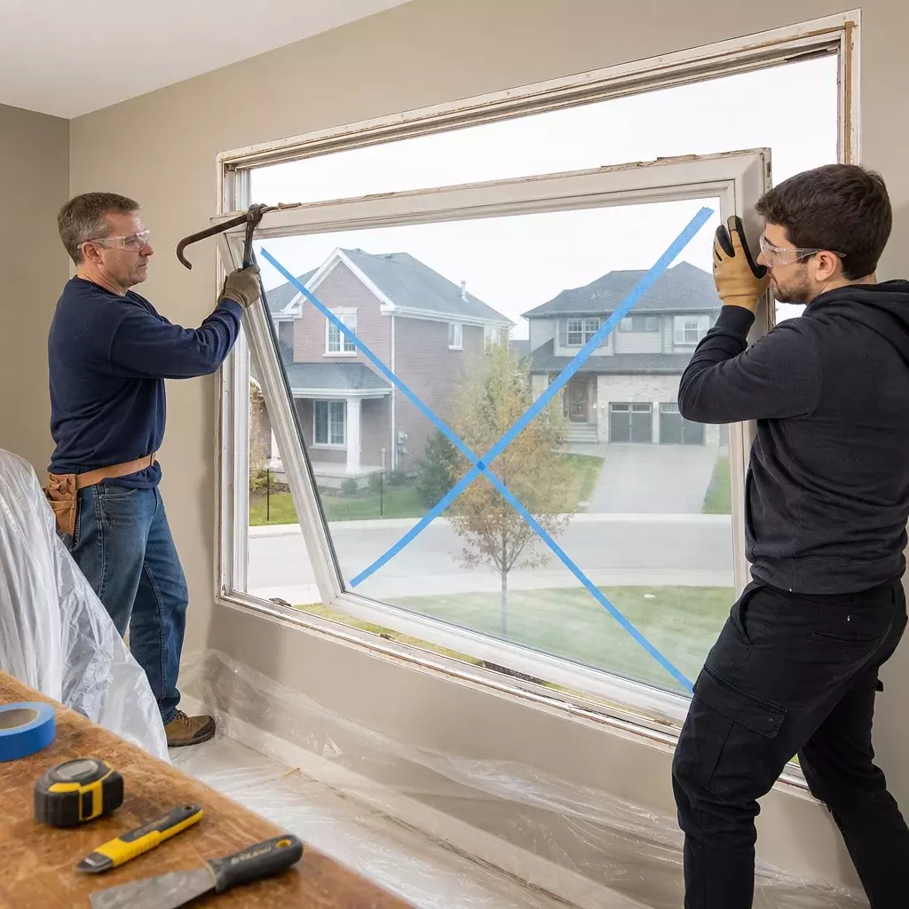 How to Remove a Fixed Window Safely